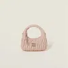Miu Miu Peach Wander Matelass Shoulder Bag In Pink