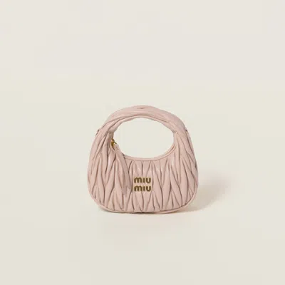 Miu Miu Pink Wander Matelassé Hobo Mini-bag