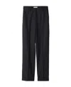 Miu Miu Pinstripe Straight-leg Trousers In Black