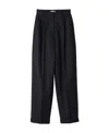 Miu Miu Pinstriped Wool Casual Pants In Blue