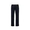 Miu Miu Piped-trim Straight-leg Jeans In Blue