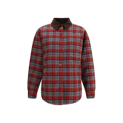 MIU MIU PLAID BOMBER JACKET