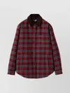 Miu Miu Plaid Bomber Jacket In Multi