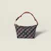 Miu Miu Plaid Wool Pouch