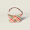 Miu Miu Plaid Wool Pouch In Multi