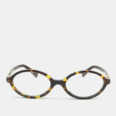 Pre-owned Miu Miu Plastic Glasses In Brown