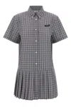 Miu Miu Woman Multicolor Dresses In Gray