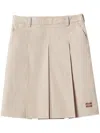 MIU MIU MIU MIU PLEATED GABARDINE SKIRT