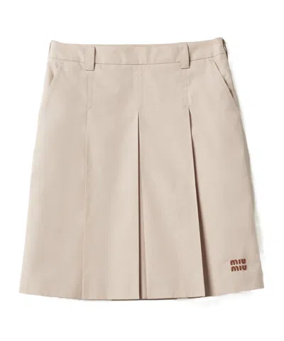 MIU MIU PANAMA COTTON SKIRT