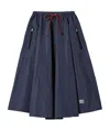 Miu Miu Technical Fabric Skirt In Blue