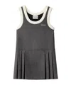 Miu Miu Grisaille Mini Dress In Gray