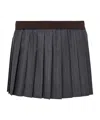 Miu Miu Pleated Skirt In Black