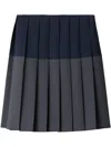 Miu Miu Mohair-wool Pleated Midi Skirt In Grey
