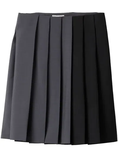Miu Miu Pleated Skirt In Grey