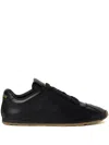 Miu Miu Feather Nappa Leather Sneakers In Black