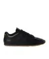 Miu Miu Feather Nappa Leather Sneakers In Black