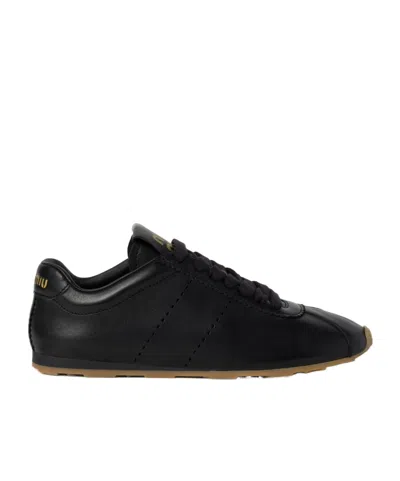 MIU MIU MIU MIU PLUME LACE-UP SNEAKERS