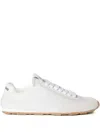 Miu Miu Suede And Mesh Plume Sneakers In White