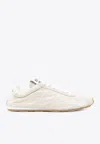 Miu Miu Plume Nappa Leather Low-top Sneakers In White