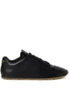 Miu Miu Feather Nappa Leather Sneakers In Black
