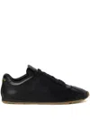 Miu Miu Plume Nappa Leather Sneakers Shoes In Black
