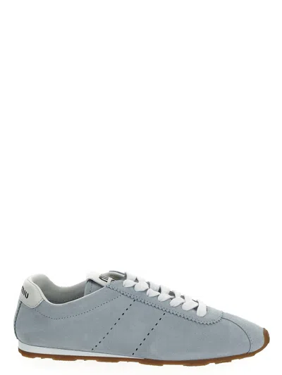 Miu Miu Plume Sneaker In Blue