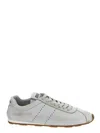 Miu Miu Plume Low-top Leather Sneakers In White