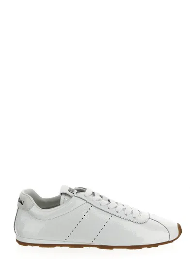 Miu Miu Plume Sneaker In White