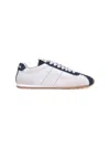 Miu Miu Plume Leather And Suede Sneakers With Used Effect