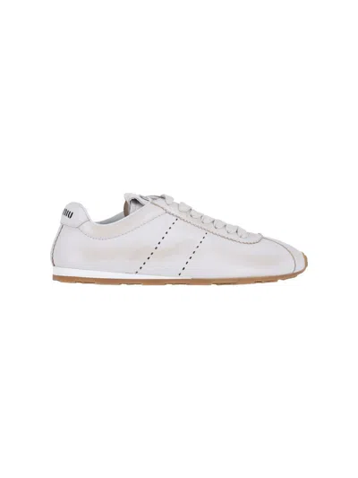 Miu Miu "plume" Sneakers In White