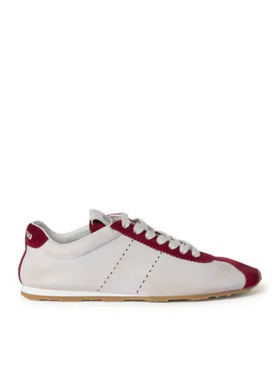 Miu Miu Plume Sneakers In White