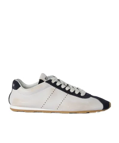 MIU MIU MIU MIU PLUME TWO-TONED SNEAKERS