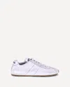 Miu Miu Plume Low-top Leather Sneakers In White
