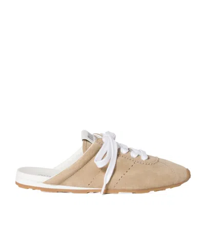MIU MIU PLUME SUEDE MULES