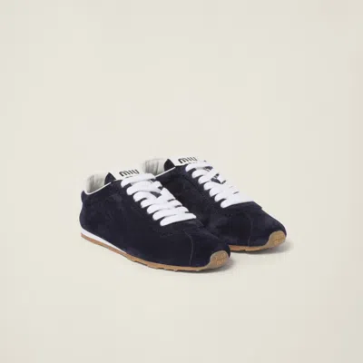 Miu Miu Nylon Sneakers In Blue