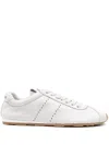 Miu Miu Plume Sneaker In Ivory Leather Women In Multi