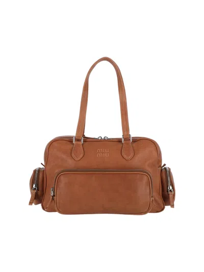 Miu Miu "pocket" Bag In Brown