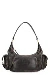 Miu Miu Womens Caffe Pocket Leather Top Handle Bag In Brown