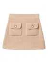 Miu Miu Pocket-detail Mini Skirt In Neutral