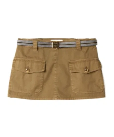 MIU MIU MIU MIU BELTED MINI SKIRT