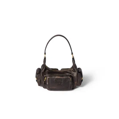 MIU MIU POCKET NAPPA LEATHER BAG