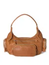 Miu Miu Pocket Shoulder Bag In Brown