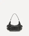 Miu Miu Pocket Shoulder Bag In Gray