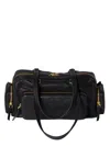 Miu Miu Pocket Bag In Washed Nappa In Black