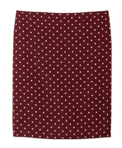 Miu Miu Polka Dot Silk Miniskirt In Animal Print