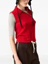 Miu Miu Polo Cashmere F.12 In Red