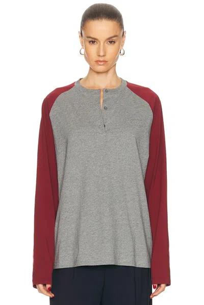 Miu Miu Polo Top In Gray
