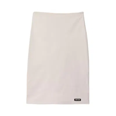 Pre-owned Miu Miu Popeline Stretch Was Gonna 'talco' | Tan | Women's Size 38