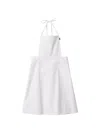Miu Miu Poplin Apron In White