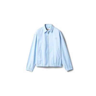 Miu Miu Poplin Blouson Jacket In Blue